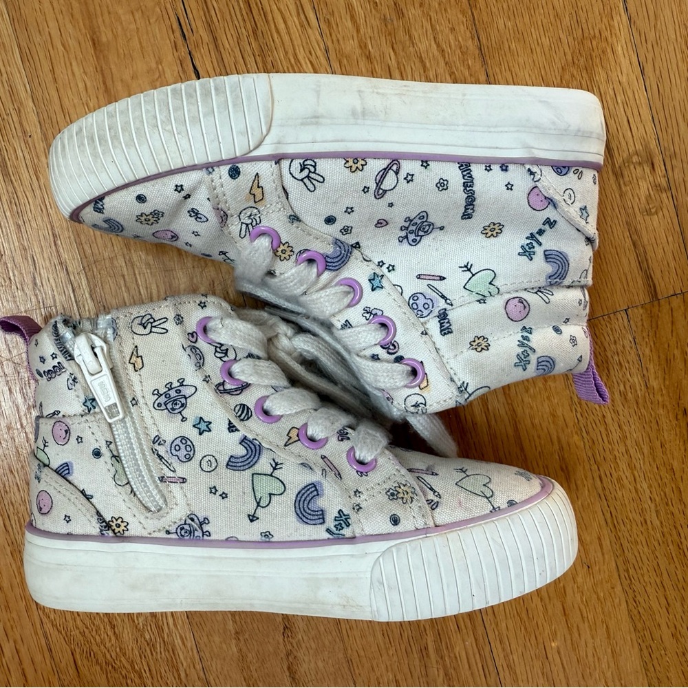 Cat & Jack High-Top icon print Sneakers
